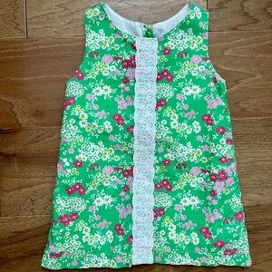 bella bliss Green Floral Kids Dress